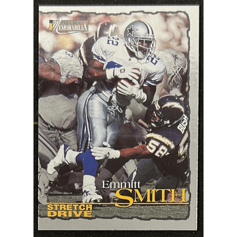 Emmitt Smith 1996 Pro Line Memorabilia Stretch Drive DS7