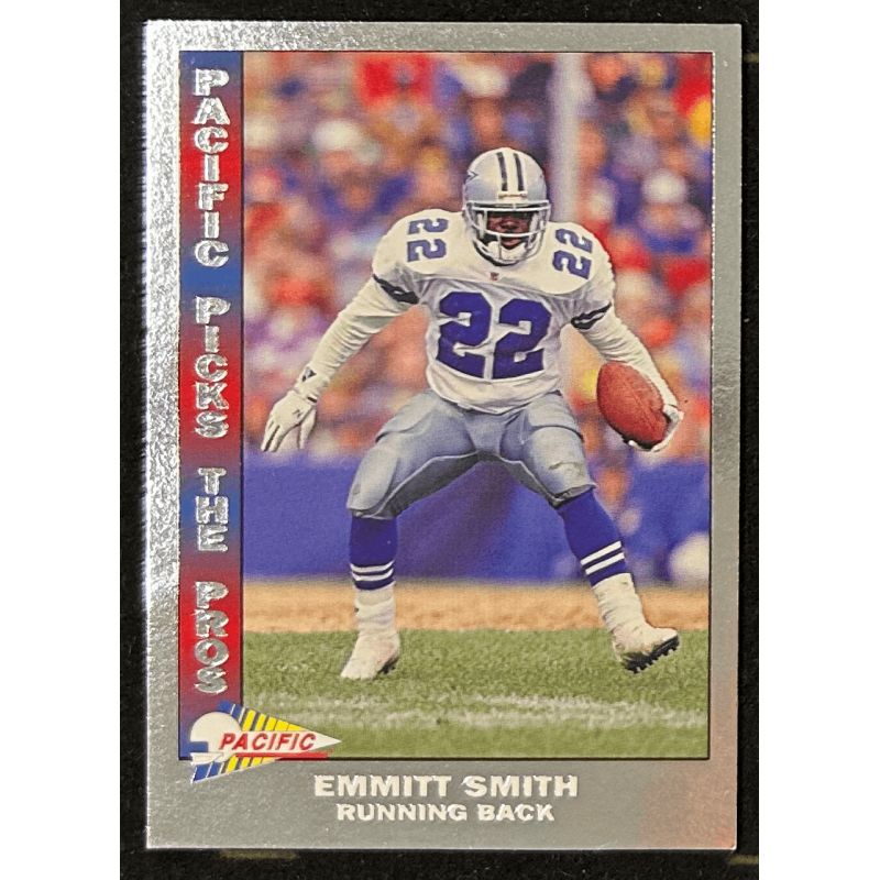 Emmitt Smith 1992 Pacific Picks The Pros Silver 20