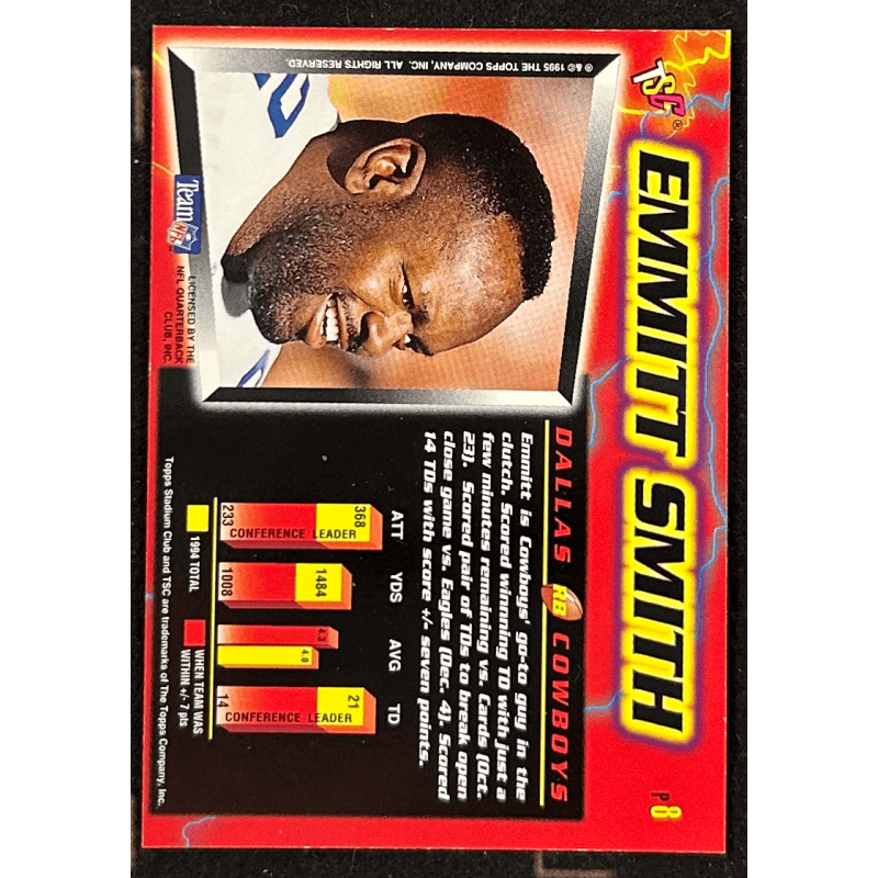 Emmitt Smith 1995 topps Stadium Club Power Surge