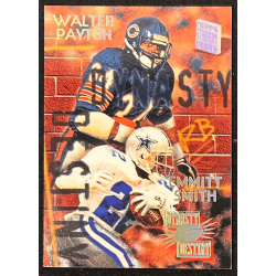 Emmitt Smith / Walter Payton 1994 Stadium Club Dynasty and Destiny