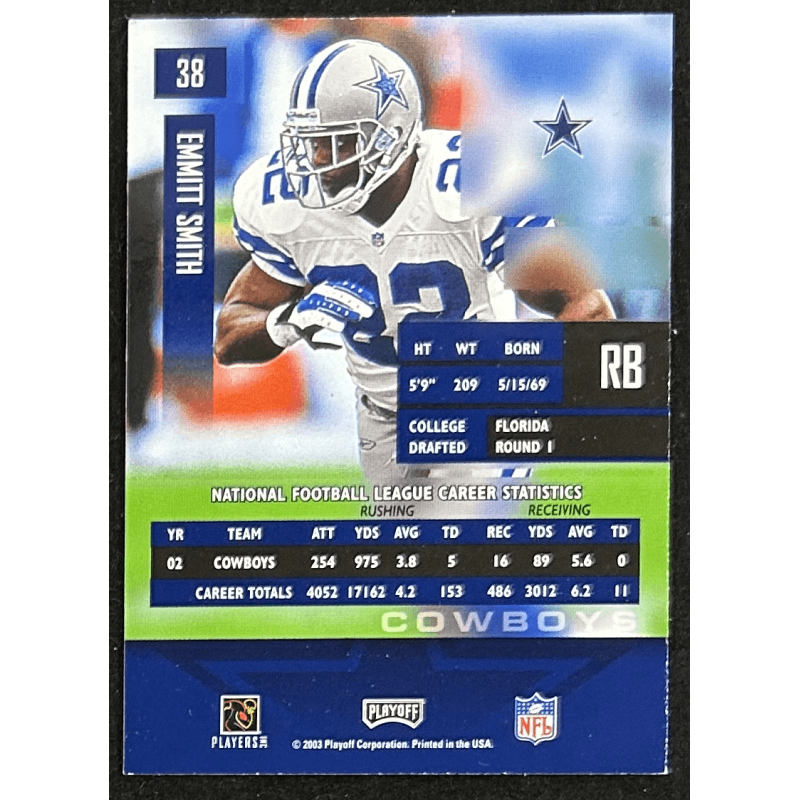 Emmitt Smith 2003 Playoff Prestige 38
