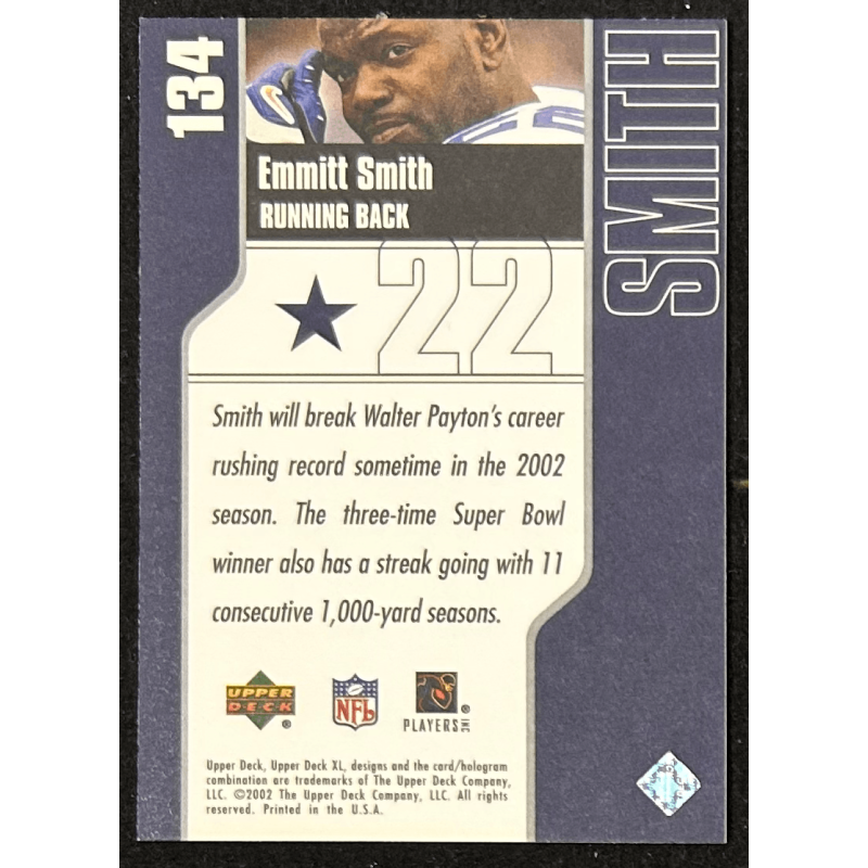 Emmitt Smith 2002 Upper Deck XL 134