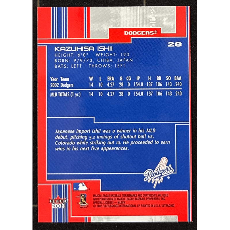 Kazuhisa Ishii 2003 Ultra 28