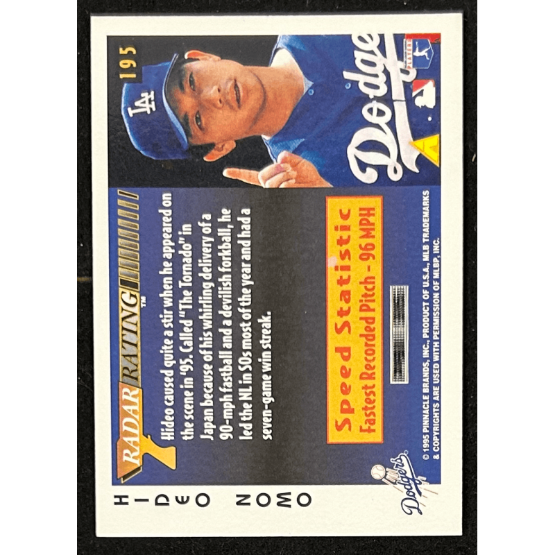 Hideo Nomo 1996 Score radar rating - 195
