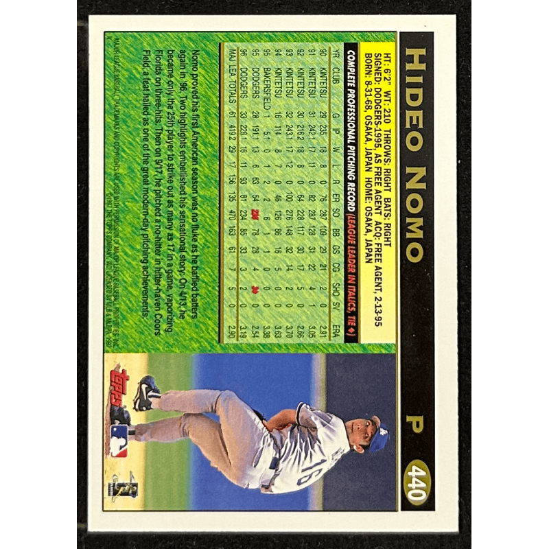 Hideo Nomo 1997 Topps 440
