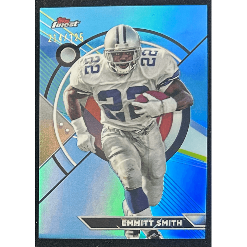 Emmitt Smith 2024 Topps composite Finest blue 214/325
