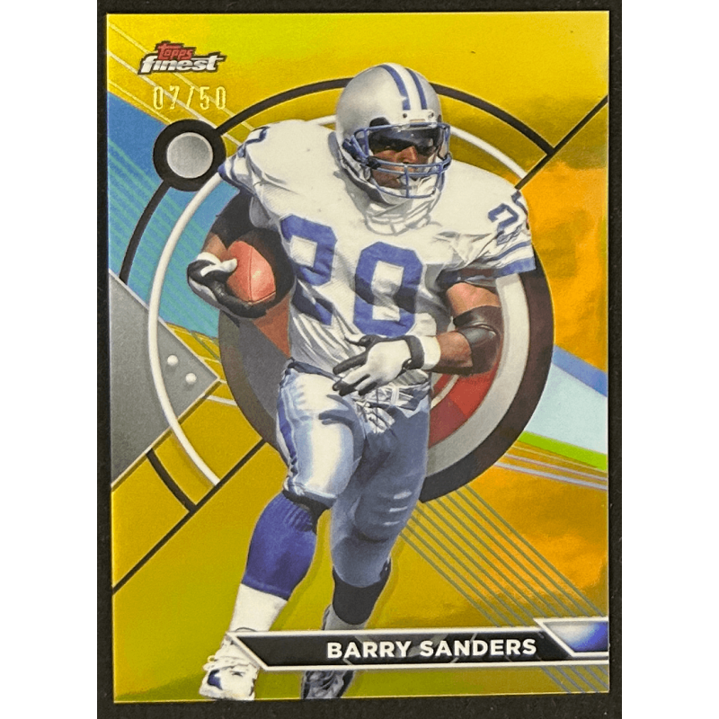 Barry Sanders 2024 Topps Composite Finest gold 07/50