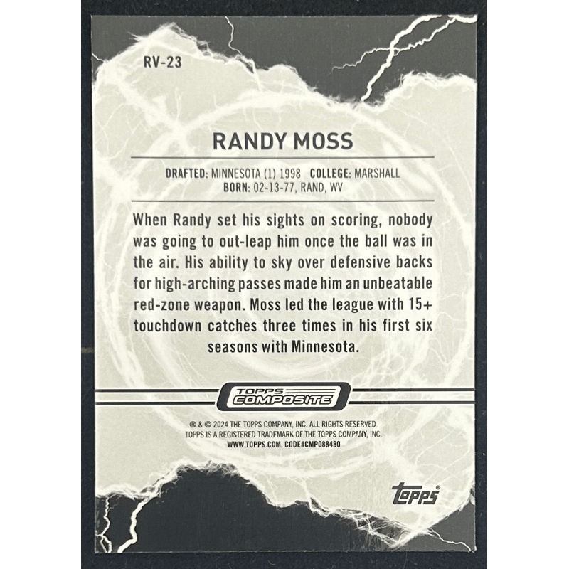 Randy Moss 2024 Topps composite resurgence voltaic 42/75