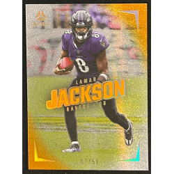 Lamar Jackson 2024 Panini Luminance orange 07/50