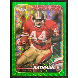 Tom Rathman 2024 Topps Chrome green geometric 27/99