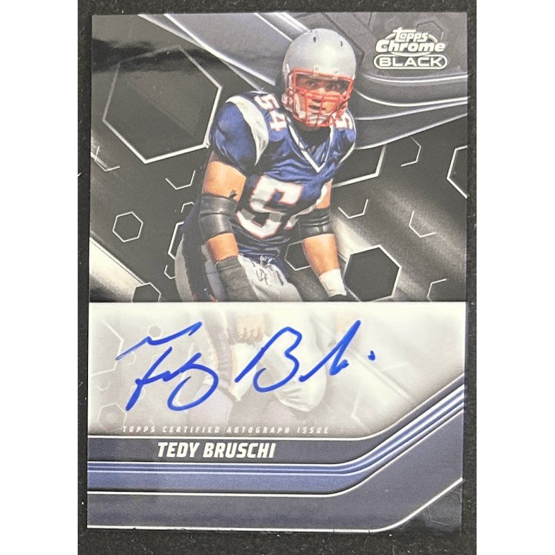 Tedy Bruschi 2024 Topps composite chrome black autograph