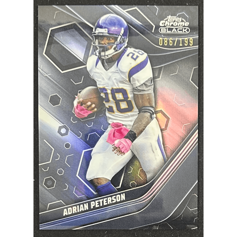 Adrian Peterson 2024 Topps composite chrome black 086/199