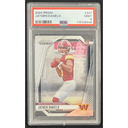 Jayden Daniels 2024 Panini Prizm rookie PSA 9