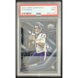 CJ Stroud 2023 Topps composite chrome black rookie PSA 9