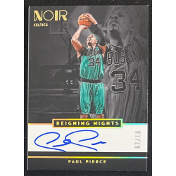 Paul Pierce 2018-19 Panini Noir Reigning Nights Signatures Holo Gold 02/10