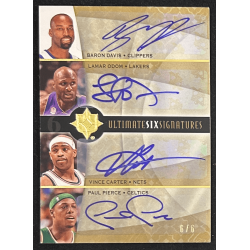 Kobe Bryant / davis / odom / carter / pierce/ nash 2008-09 Ultimate Collection Signatures six 6/6