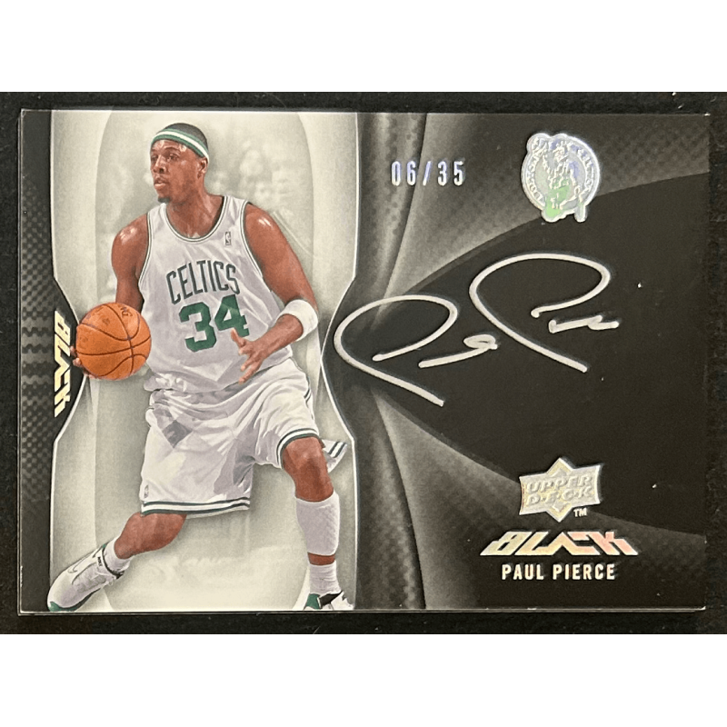 Paul Pierce 2008-09 UD Black Autograph 06/35