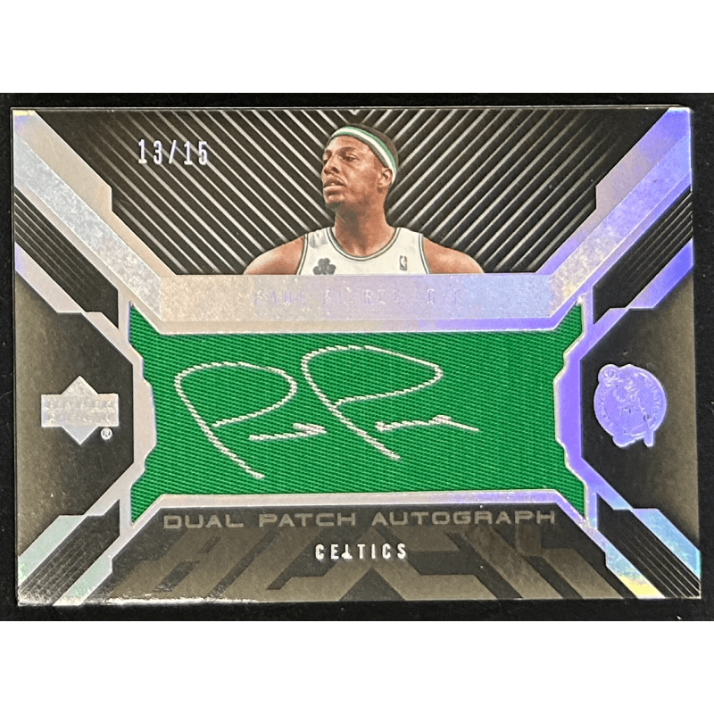 Paul Pierce / Vince Carter 2007-08 UD Black dual Patch Autographs 13/15