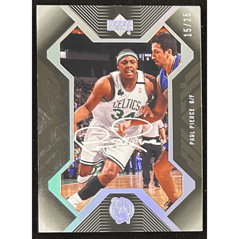 Paul Pierce 2007-08 UD Black Framed Autograph 15/25