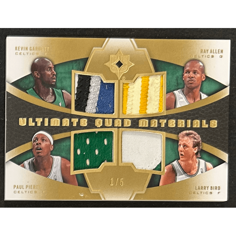 PIERCE / ALLEN / GARNETT / BIRD 2007-08 Ultimate QUAD MATERIALS 1/5