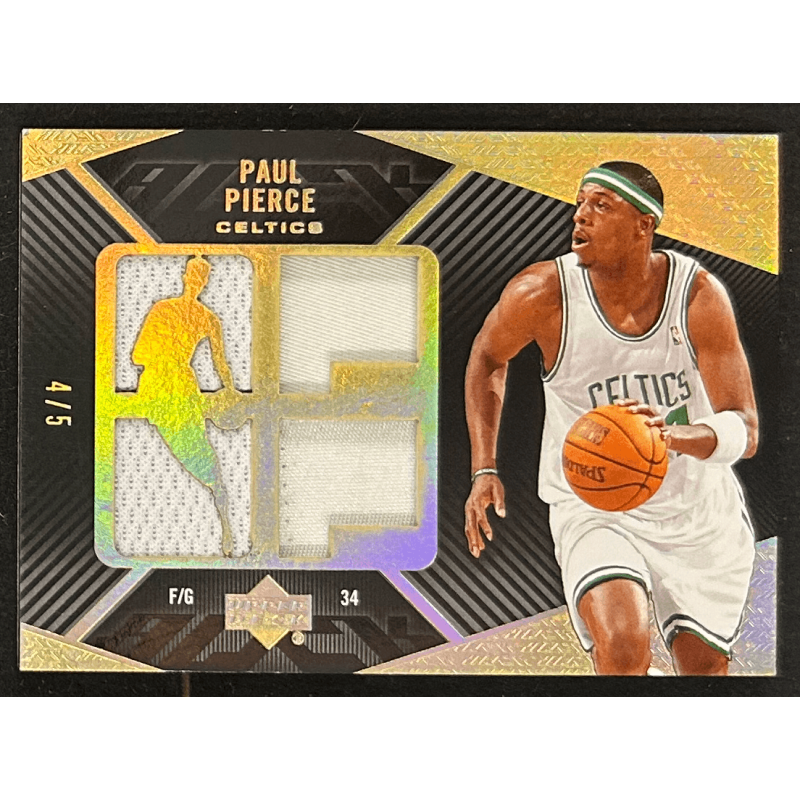 Paul Pierce 2007-08 Upper Deck Black Gold quad Jersey 4/5