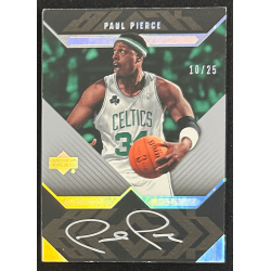 Paul Pierce 2007-08 UD Black Autograph 10/25