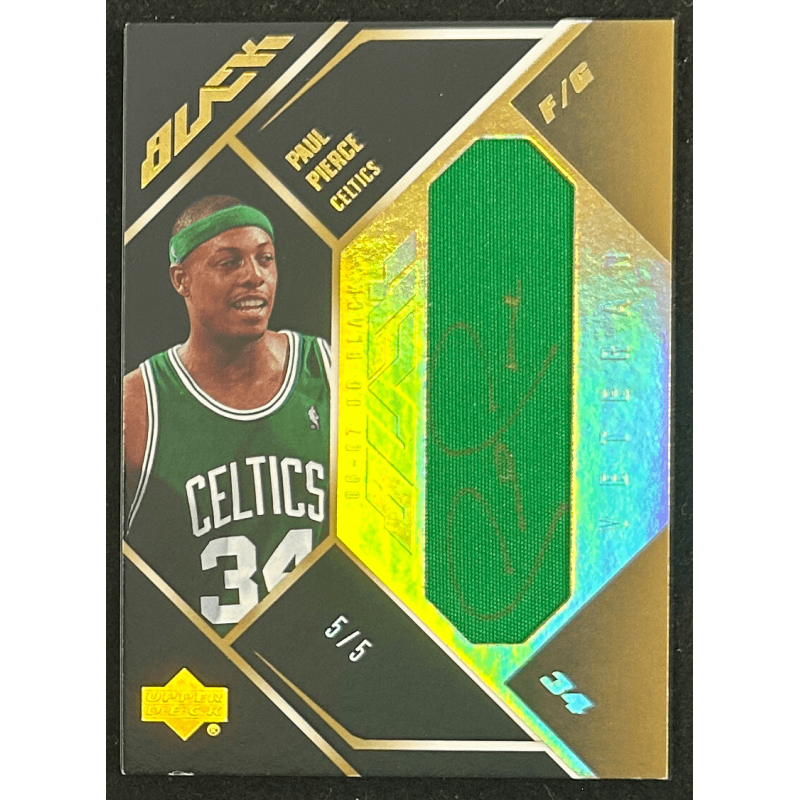 Paul Pierce 2006-07 UD Black Autograph Veteran Materials 5/5