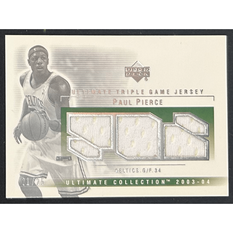 Paul Pierce 2003-04 Ultimate Collection triple Jersey 21/25