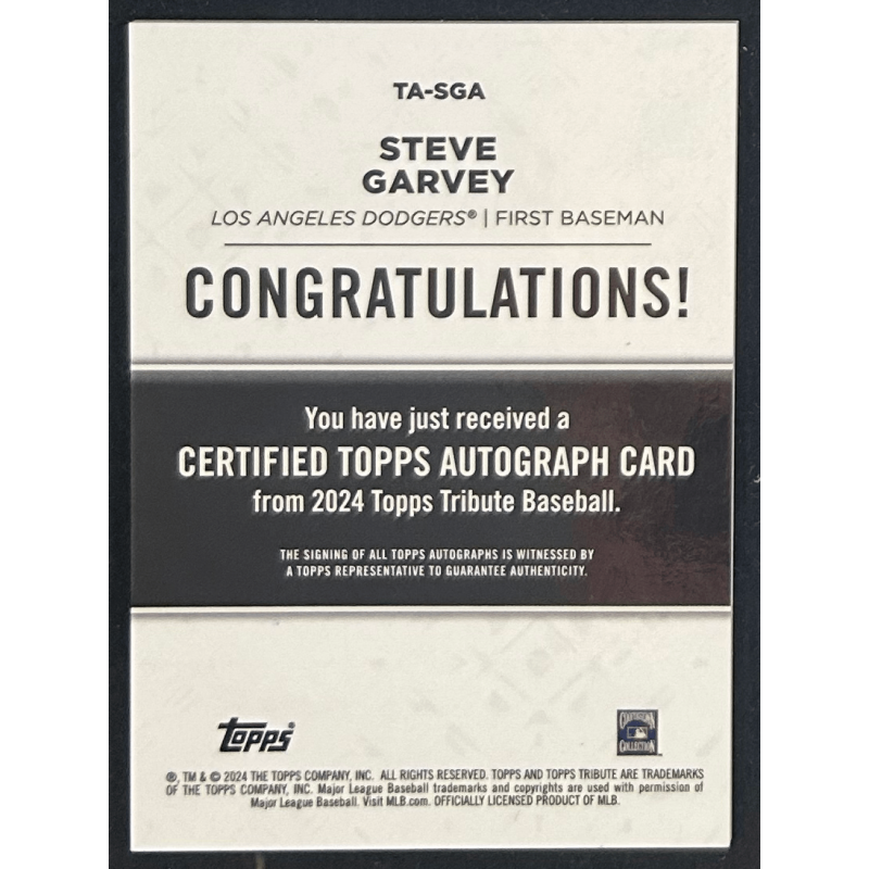 Steve Garvey 2024 Topps Tribute Autogrph 107/150