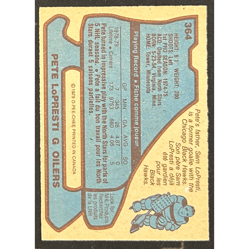 PETE LoPRESTI 1979-80 O-Pee-Chee 364