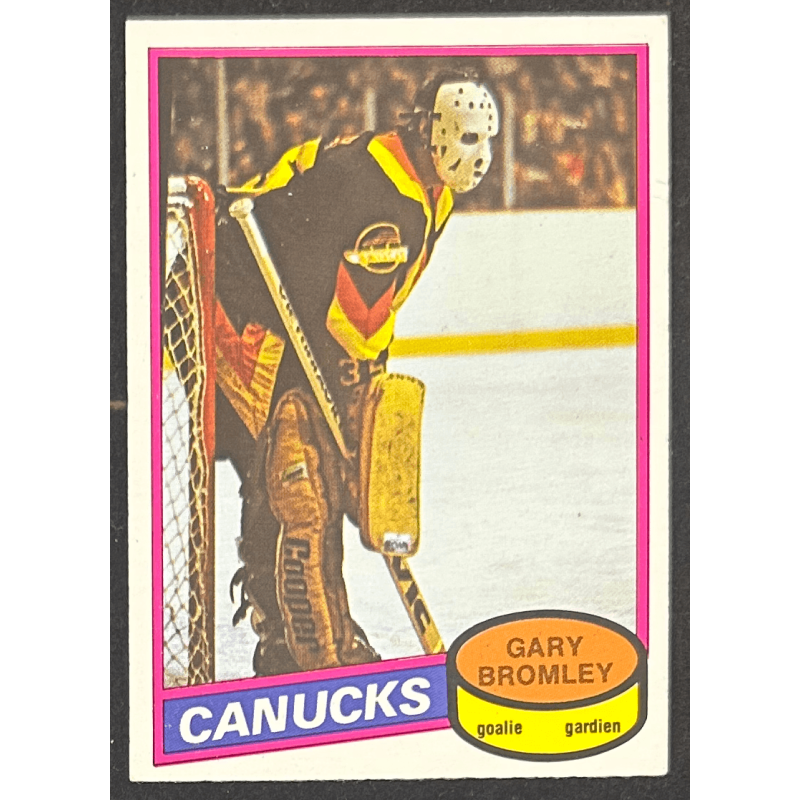 GARY BROMLEY 1980-81 O-Pee-Chee UER/Photo is Curt Ridley 330