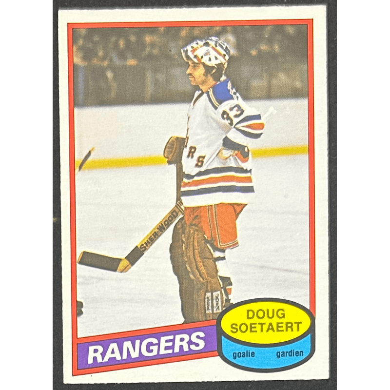 DOUG SOETAERT 1980-81 O-Pee-Chee rookie 324