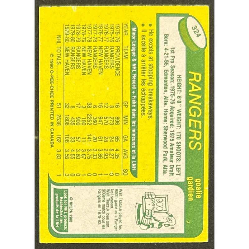 DOUG SOETAERT 1980-81 O-Pee-Chee rookie 324
