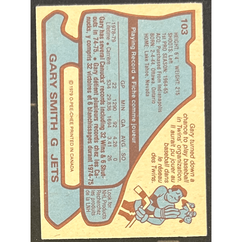 GARY SMITH 1979-80 O-Pee-Chee 103