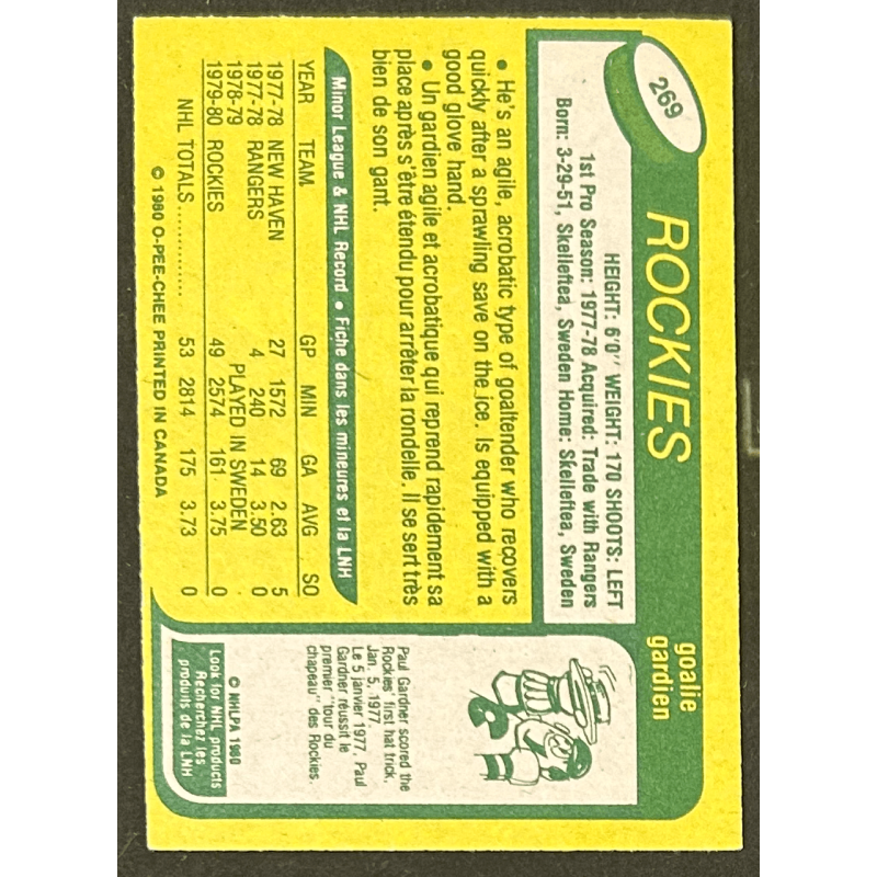 HARDY ASTROM 1980-81 O-Pee-Chee rookie 269
