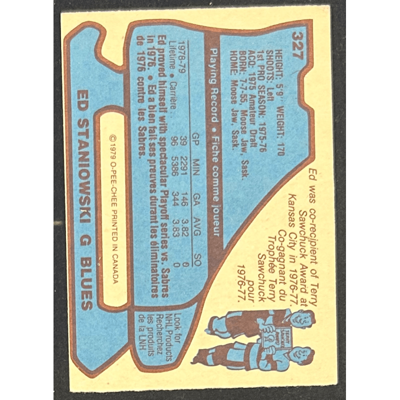 ED STANIOWSKI 1979-80 O-Pee-Chee 327