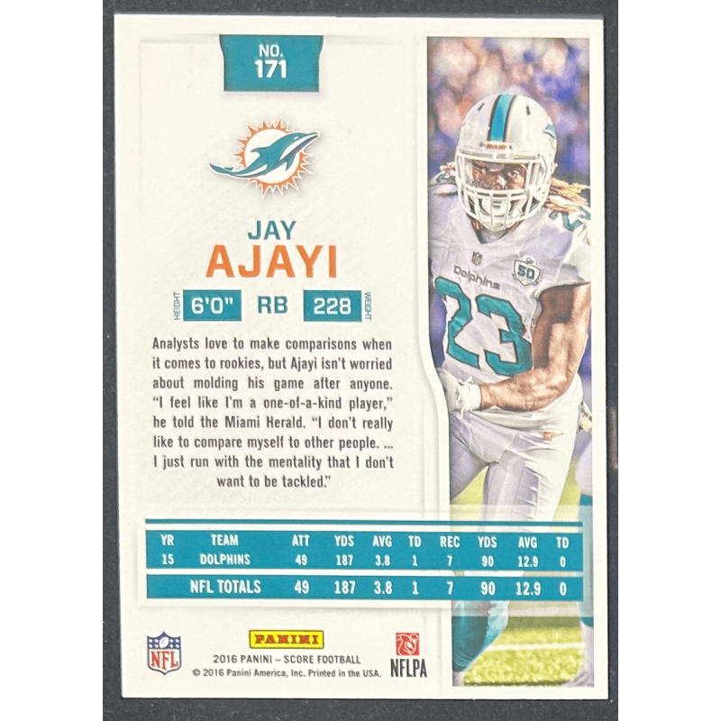 Jay Ajayi 2016 score gold zone 45/99