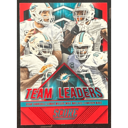 Miami Dolphins 2015 score team leaders red