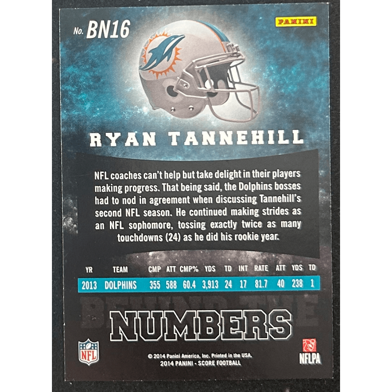 Ryan Tannehill 2014 score behind the numbers blue