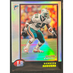 Derrick Rodgers 1996 bowman chrome refractor