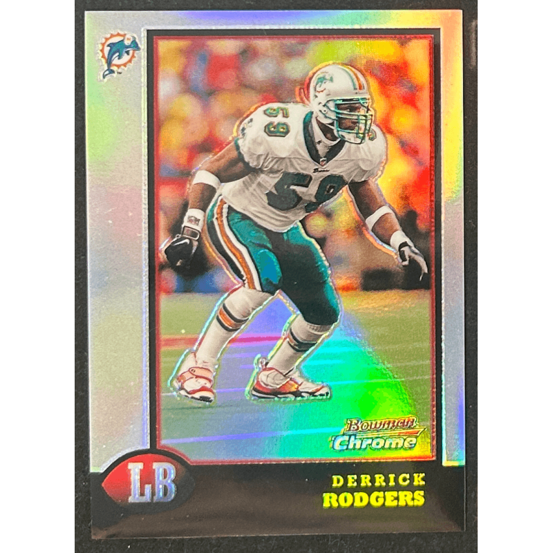 Derrick Rodgers 1996 bowman chrome refractor