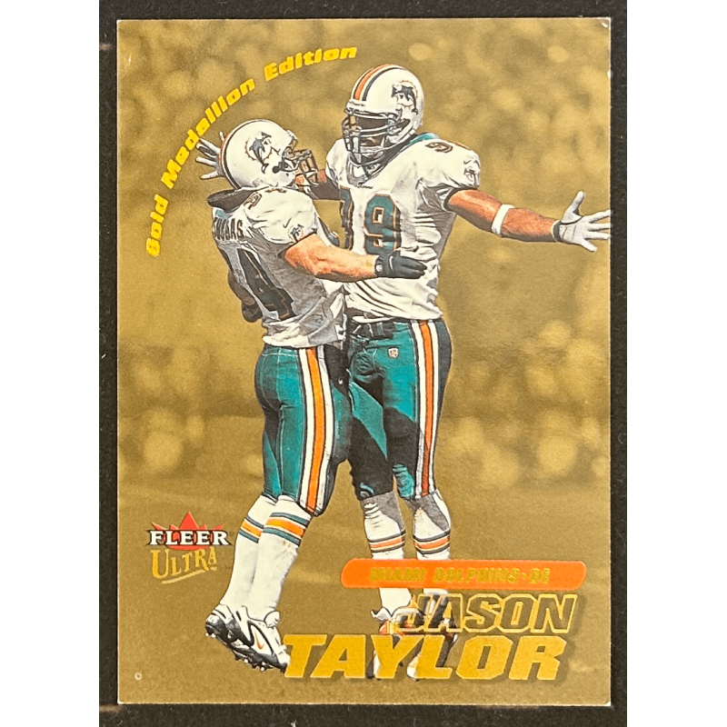 Jason Taylor 2001 fleer ultra gold medallion 225/250