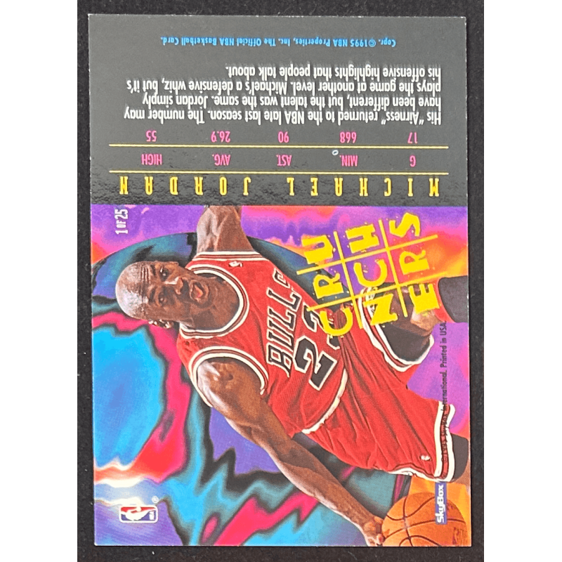 Michael Jordan 1995-96 Hoops Number Crunchers