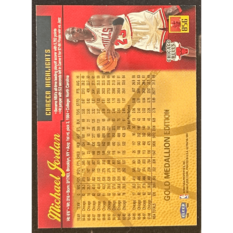 Michael Jordan 1998-99 Fleer Ultra Gold Medallion