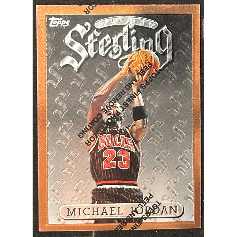 Michael Jordan 1996-97 Topps Finest sterling 50