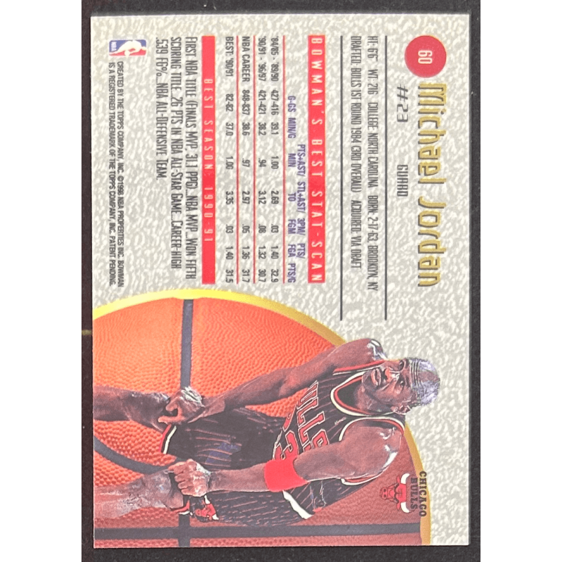 Michael Jordan 1997-98 Bowman's Best 60