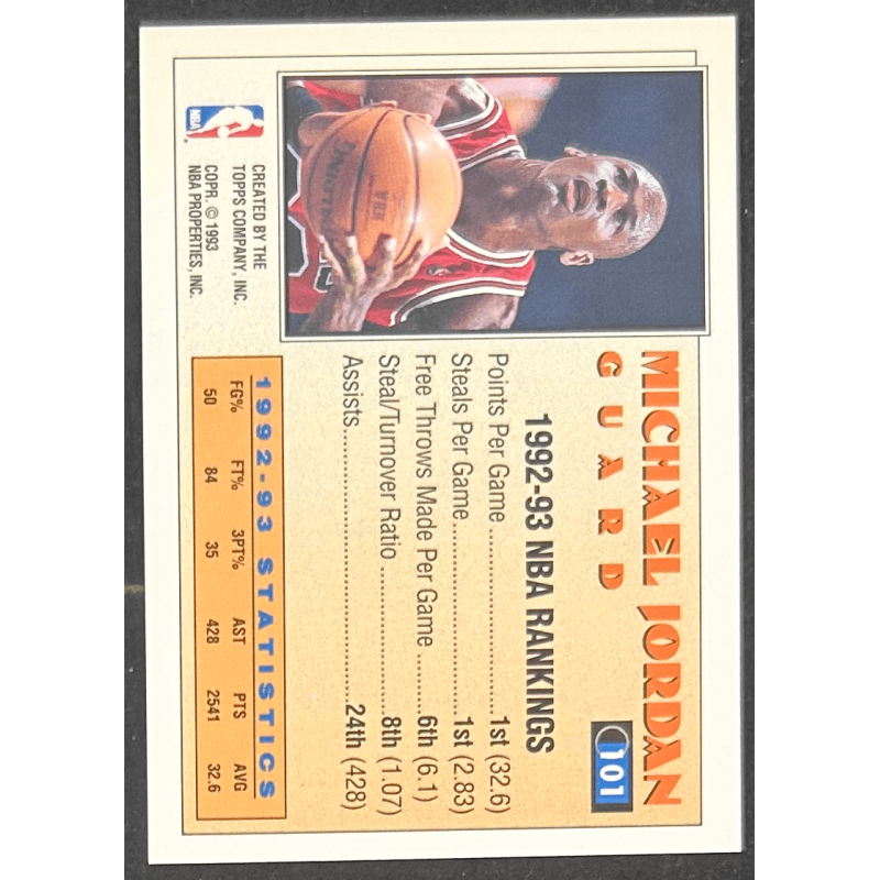 Michael Jordan 1993-94 Topps Gold All-star