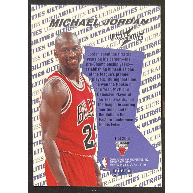 Michael Jordan 1997-98 Fleer Ultra Ultrabilities Starter