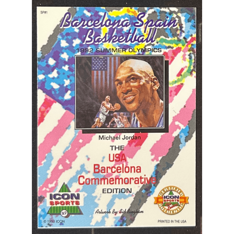 Michael Jordan 1992 Icon Sports Profiles Barcelona commemorative