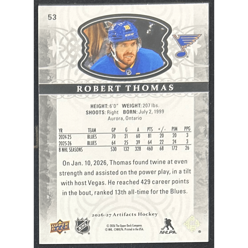 Robert Thomas 2026-27 Upper deck artifacts - 53